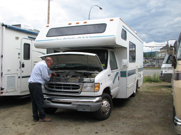 rv under hood inspection